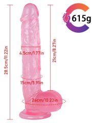Noctis 28cm Pembe Realistik Dildo No:82