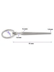 NOXXX 1.8 mm Penis Stick – İnce Uçlu Urethra Plug | Paslanmaz Çelik Üretra Çubuğu