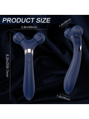 S-Hande Twig Vibratör – Mavi | 9 Mod & Manyetik USB Şarj | 724Haz