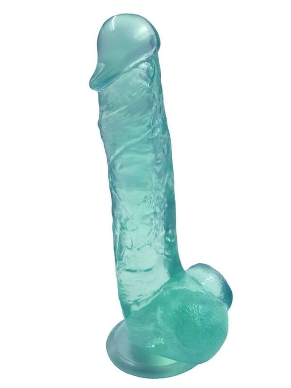 NOCTIS 23cm Yeşil Realistik Dildo – Vantuzlu ve Gerçekçi Dokulu