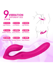 S-Hande Nami 9×9 Modlu Kablosuz Kumandalı Silikon Vibratör | 724Haz