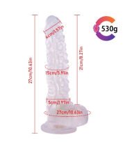 Noctis 27 cm Beyaz Realistik Dildo | Büyük Boy & Gerçekçi Doku | 724Haz