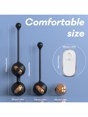 S-Hande GEM Şarjlı Ağırlıklı Titreşimli Kegel Topları | Pelvik Kas Geliştirici | 724Haz