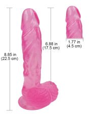 Noctis 22,5cm Pembe Realistik Dildo No:175
