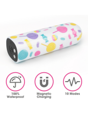 Rechargeable Lollipop Kurşun Vibratör | 10 Mod & Manyetik USB Şarj | 724Haz