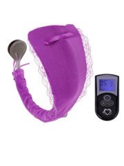 C-String Invisible Secret Giyilebilir Kumandalı Vibratör – Mor | 724Haz
