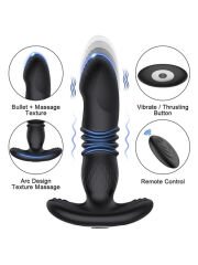Uzaktan Kumandalı İleri-Geri Hareketli Anal & Prostat Stimülatörü | Su Geçirmez & Ergonomik Tasarım | 724Haz