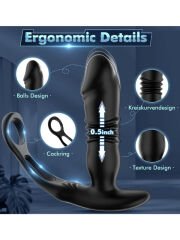 Uzaktan Kumandalı Otomatik Anal Plug – Çift Halkalı Çift Etki & Gerçekçi Hareket | 724Haz