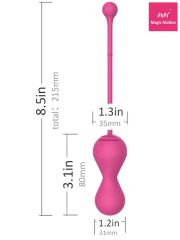 Telefon Kontrollü Gen 2 Kegel Top – App Kontrollü & Titreşimli Pelvik Top