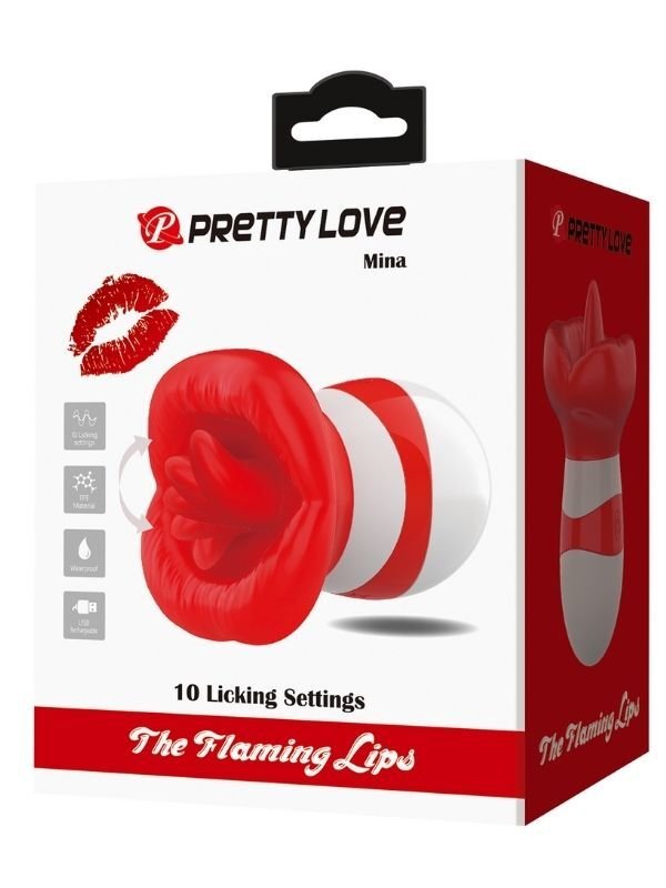 Mina Oynar Dil Hareketli Vibratör | 10 Modlu & USB Şarjlı TPR Yapı | 724Haz