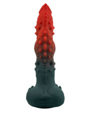 Kırmızı Siyah Canavar Dildo, Gerçekçi Boynuz & Kabartmalı Doku | 724Haz