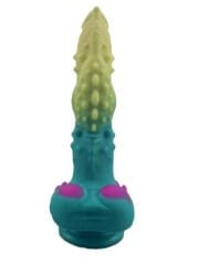 Yeşil Mavi Canavar Dildo Model 2 | Fantezi Temalı, Kalın ve Dokulu