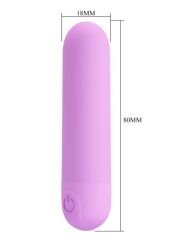 Stefan Mini Massager Bullet Vibratör – Mor | USB Şarjlı & Kompakt Tasarım | 724Haz