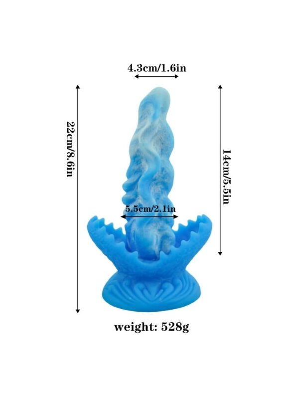 Mavi Canavar Dildo Model 4 | Fantastik Tasarım, Aşırı Kalın Form