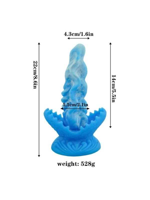 Mavi Canavar Dildo Model 4 | Fantastik Tasarım, Aşırı Kalın Form