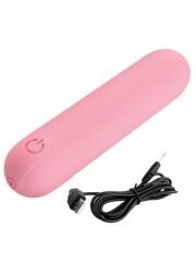 Stefan Mini Masaj Bullet Vibratör | Pembe, USB Şarjlı & 10 Mod | 724Haz