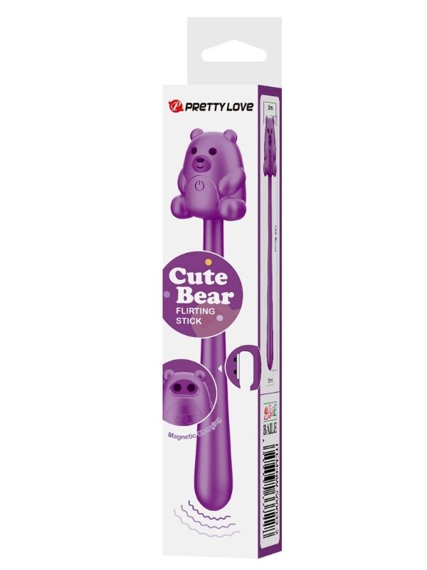 Cute Bear Flirting Stick Modern Vibratör | 7 Mod, USB Şarjlı & Sevimli Tasarım | 724Haz