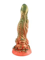 Kırmızı Yeşil Canavar Dildo | Fantezi Tasarım, Kalın ve Spiral Detaylı - Model 5