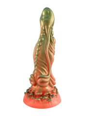 Kırmızı Yeşil Canavar Dildo | Fantezi Tasarım, Kalın ve Spiral Detaylı | 724Haz