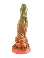 Kırmızı Yeşil Canavar Dildo | Fantezi Tasarım, Kalın ve Spiral Detaylı | 724Haz