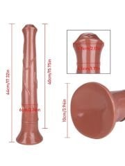 44 cm Kahverengi At Dildo | Aşırı Büyük, Gerçekçi Canlandırma (Model No: 1062)