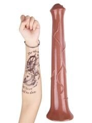 44 cm Kahverengi At Dildo | Aşırı Büyük, Gerçekçi Canlandırma (Model No: 1062)