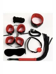 Censan Fetiş Kırmızı Siyah Set 7 Parça