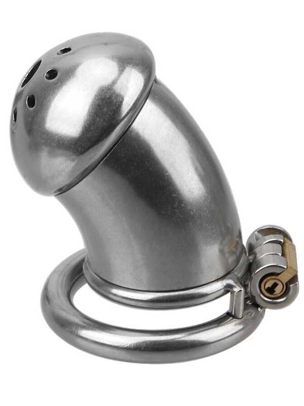 Censan BDSM Paslanmaz Çelik Penis Kafesi - Model No1 | Kısa & Kilitli