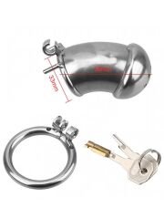 Censan BDSM Paslanmaz Çelik Penis Kafesi - Model No1 | Kısa & Kilitli