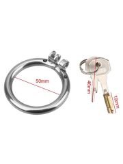 Censan BDSM Paslanmaz Çelik Penis Kafesi - Model No1 | Kısa & Kilitli