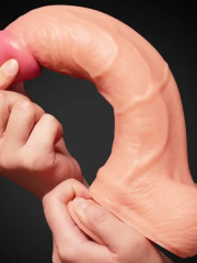 Çift Katmanlı Realistik Dildo – 25 cm | Gerçek Hissiyat & Vantuz Tablamı | 724Haz