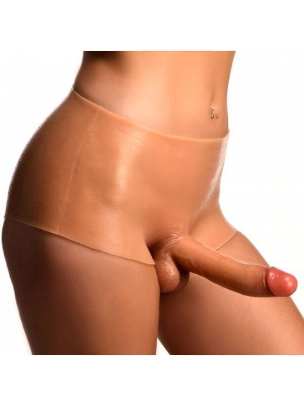 Giyilebilir Silikon Penis Model 2 (Doğal Dokulu, Gerçekçi Görünümlü)