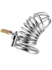 BDSM Paslanmaz Çelik Penis Kafesi | Ayarlanabilir Halka & Kilitlenebilir