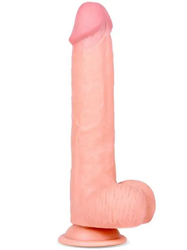 23 cm Dual Layer Oynar Derili Realistik Penis | TPE Silikon, Vantuzlu ve Belden Bağlamalı Kullanım