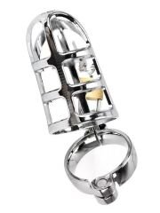 BDSM Paslanmaz Çelik Penis Kafesi - Model No4 | Kilitlenebilir & Ayarlanabilir