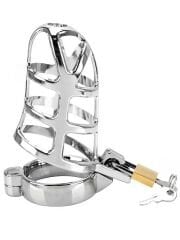 BDSM Paslanmaz Çelik Penis Kafesi - Model No4 | Kilitlenebilir & Ayarlanabilir
