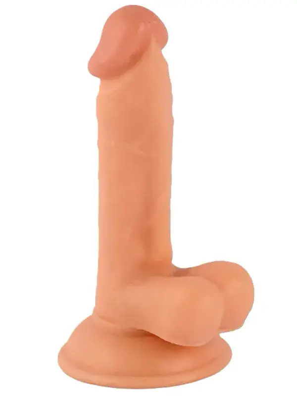 18 cm Gerçekçi Penis Dildo | Damarlı Silikon, Vantuz Tabanlı ve Hands‑Free Kullanım
