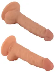 20 cm Gerçekçi Penis | Damarlı Silikon, Vantuz Tabanlı ve Hands‑Free Kullanım