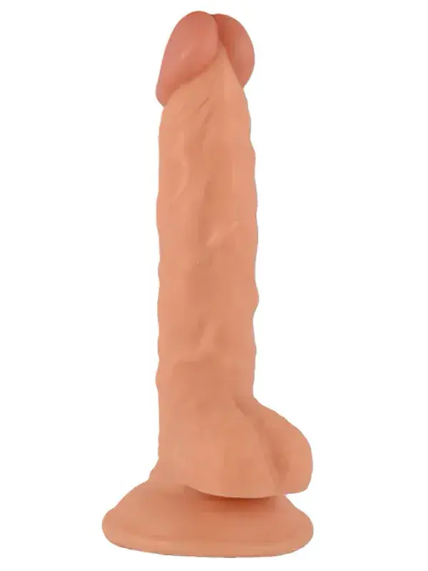 20 cm Gerçekçi Penis | Damarlı Silikon, Vantuz Tabanlı ve Hands‑Free Kullanım