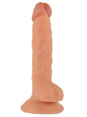 20 cm Gerçekçi Penis | Damarlı Silikon, Vantuz Tabanlı ve Hands‑Free Kullanım