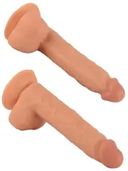 21 cm Gerçekçi Dildo | Damarlı Silikon, Vantuz Tabanlı ve Ellersiz Kullanım