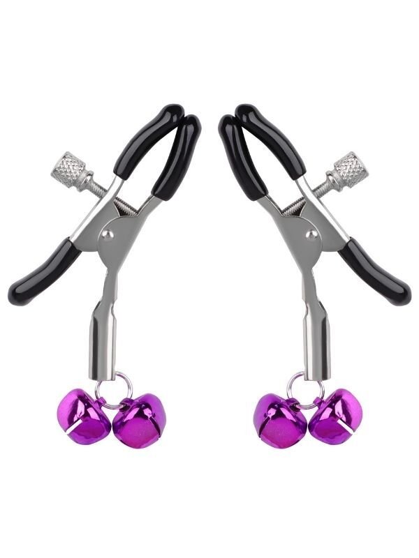 Zilli Göğüs Klipsleri | Ayarlanabilir BDSM Göğüs Ucu Klipsi | 724Haz