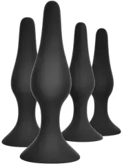 4’lü Anal Plug Seti | Farklı Boy, Silikon Plug Seti ve Kolay Renkli Başlangıç+Aşamalı Kullanım