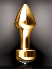 Mini Taşlı Metal Anal Plug | Kristal Taşlı, Parlak Görünümlü, Başlangıç Seviyesi Anal Oyuncak