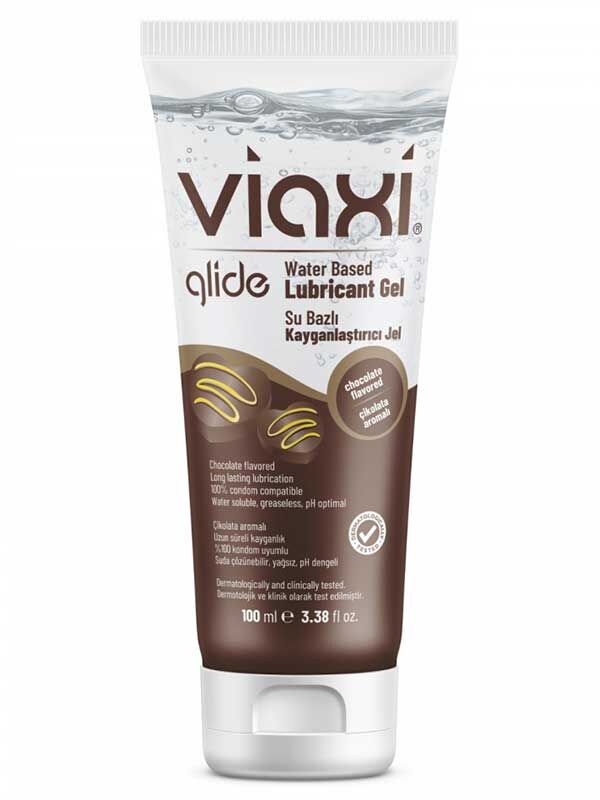 Viaxi Glide Çikolatalı 200 ml | Çikolata Aromalı Su Bazlı Kayganlaştırıcı Jel