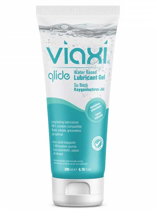 Viaxi Glide 200 ml | Su Bazlı Kayganlaştırıcı Jel, Cilt Dostu ve Partnerli Kullanıma Uygun Jel