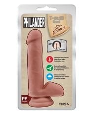 Philander Kıkırdaklı Gerçekçi Dildo - 18cm Ten