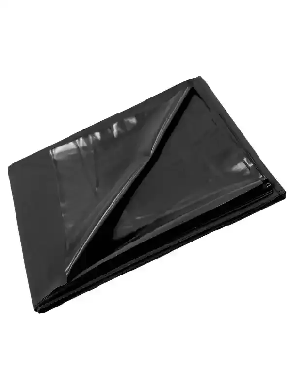 Siyah PVC Yatak Örtüsü 220×200 cm | Suya Dayanıklı, Temizlik Kolaylıklı ve Fantezi Uyumlu