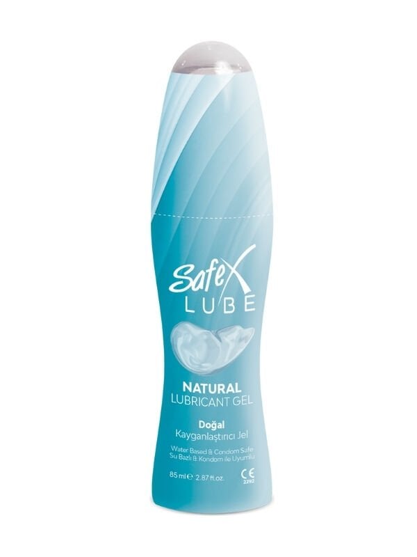 Safex Lube Kayganlaştırıcı Jel Sade 85ml | Renksiz, Kokusu Yok, Su Bazlı & Cilt Dostu Jel