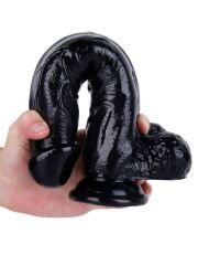 Noctis Siyah 25,5 cm Realistik Dildo | Vantuzlu Siyah Penis Modeli